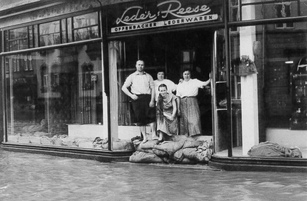 Überschwemmung Leder Reese 1960er Jahre